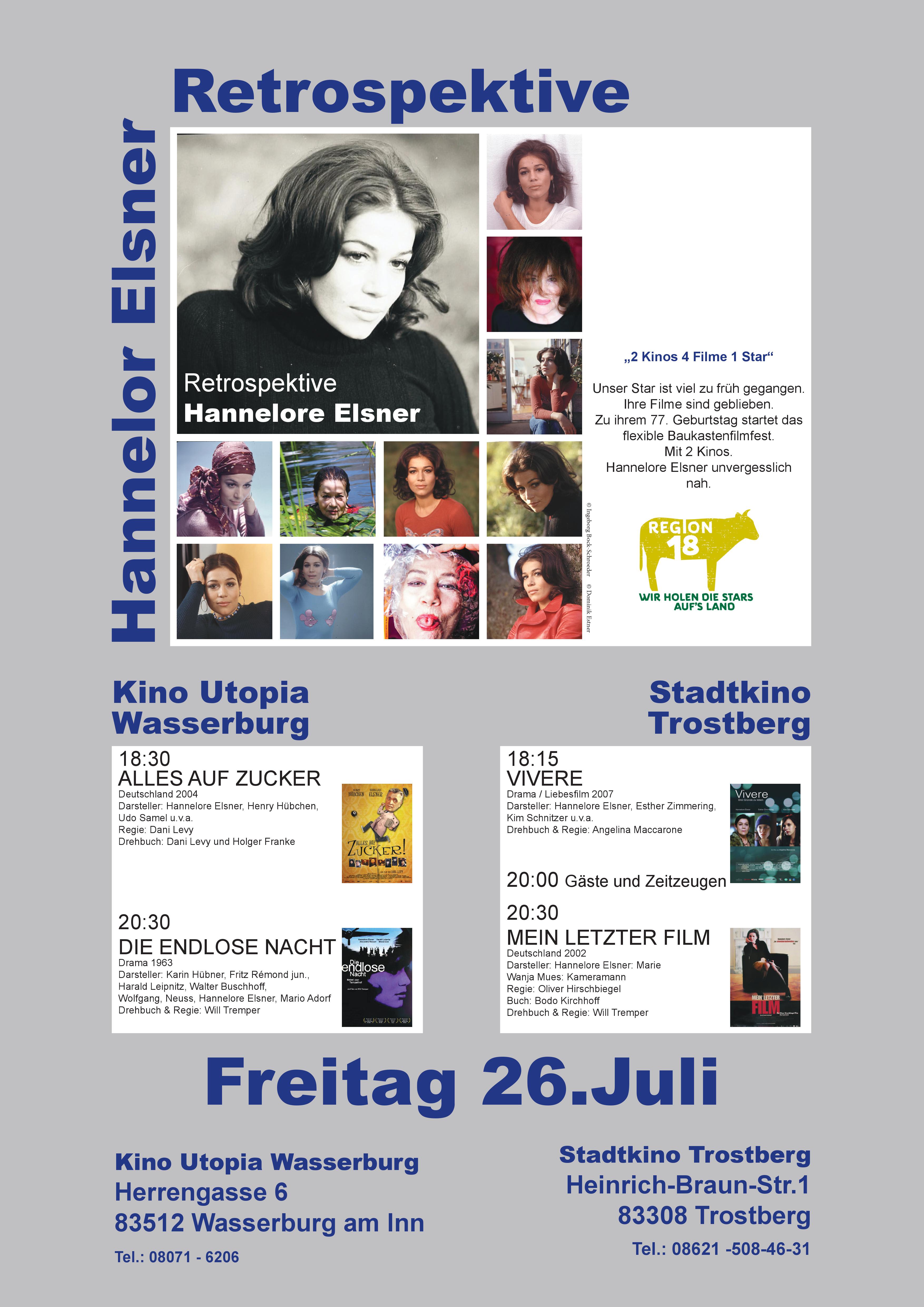 You are currently viewing 26. Juli 2019 Hommage an Hannelore Elsner