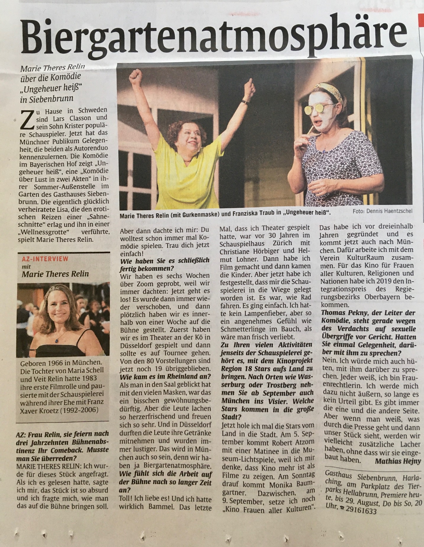 Read more about the article Abendzeitung – Biergartenatmosphäre