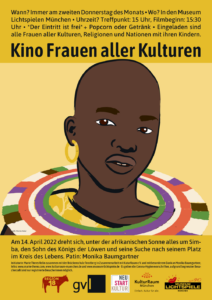 Read more about the article Kino Frauen aller Kulturen #5 München – April 2022