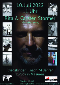 Read more about the article Kriegskinder – Rita & Carsten Stormer – am 10. Juli 2022, Museum Lichtspiele München