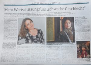 Read more about the article Die Rheinpfalz – Mehr Wertschätzung fürs „schwache Geschlecht“