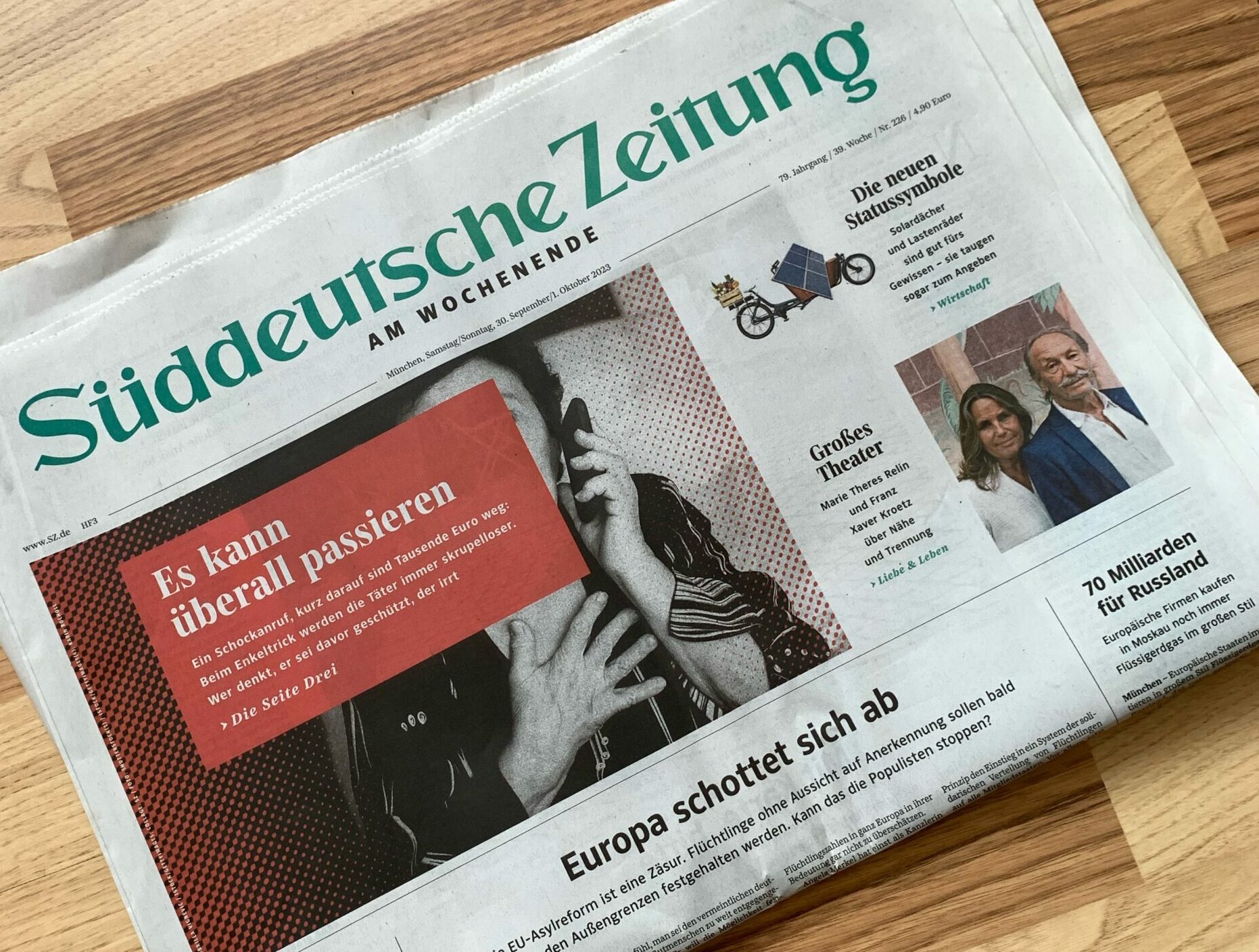 Read more about the article Süddeutsche Zeitung – Christian Mayer und Tanja Rest – Fremd und vertraut