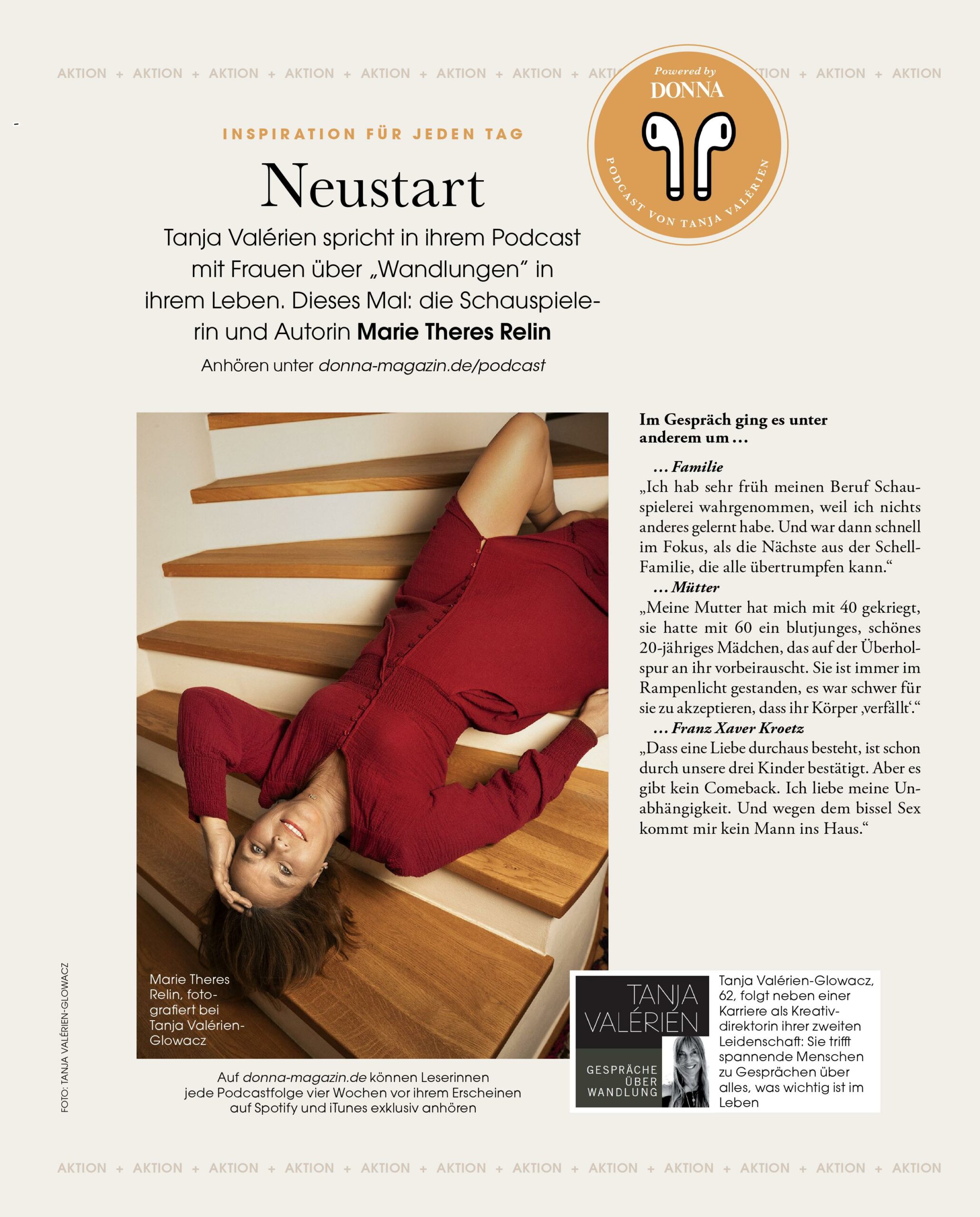 Read more about the article DONNA 5/2024 – NEUSTART in Tanja Valériens Podcast