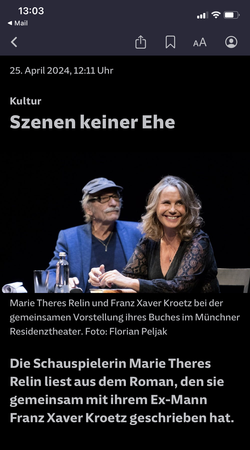 Read more about the article SZ Eichenau: Szenen keiner Ehe
