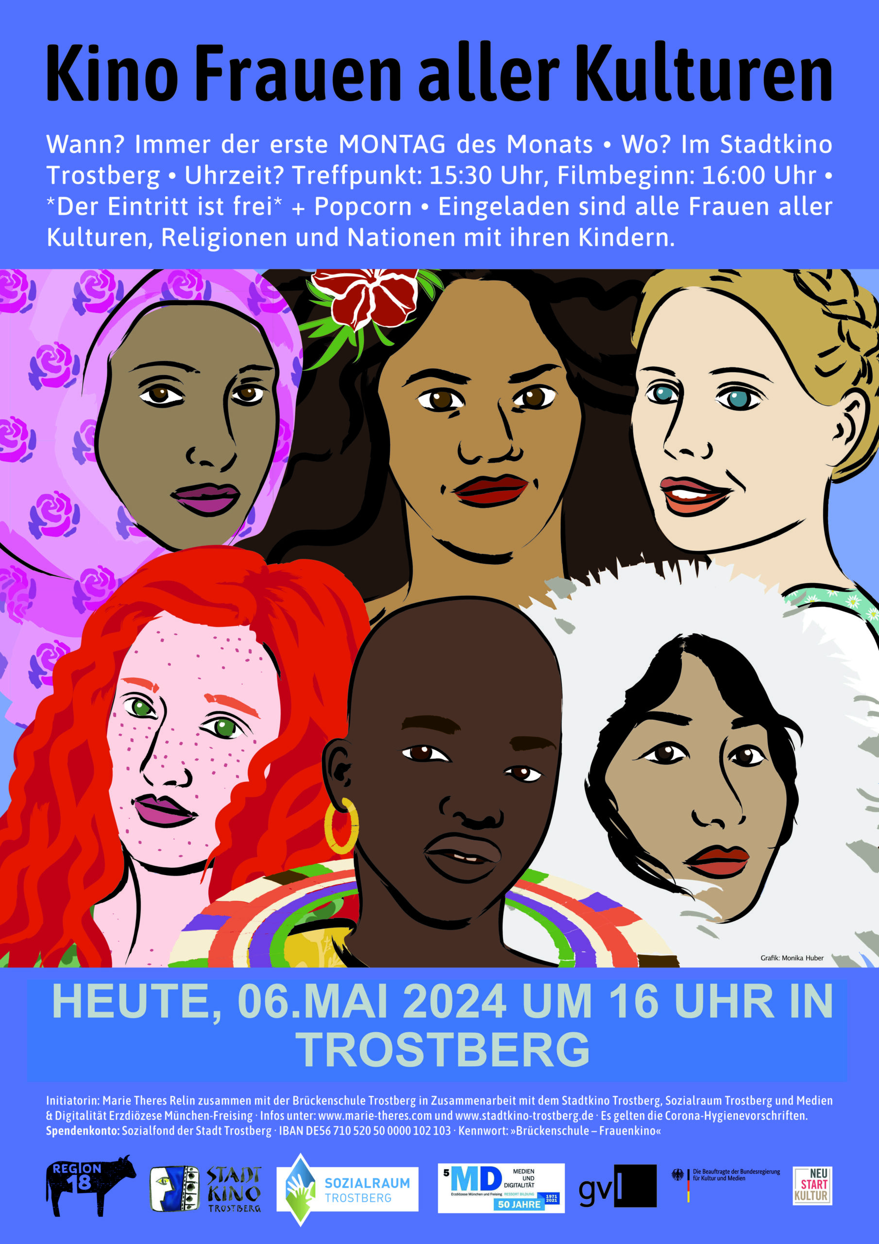 Mehr über den Artikel erfahren Kino Frauen aller Kulturen Trostberg 06. Mai 2024