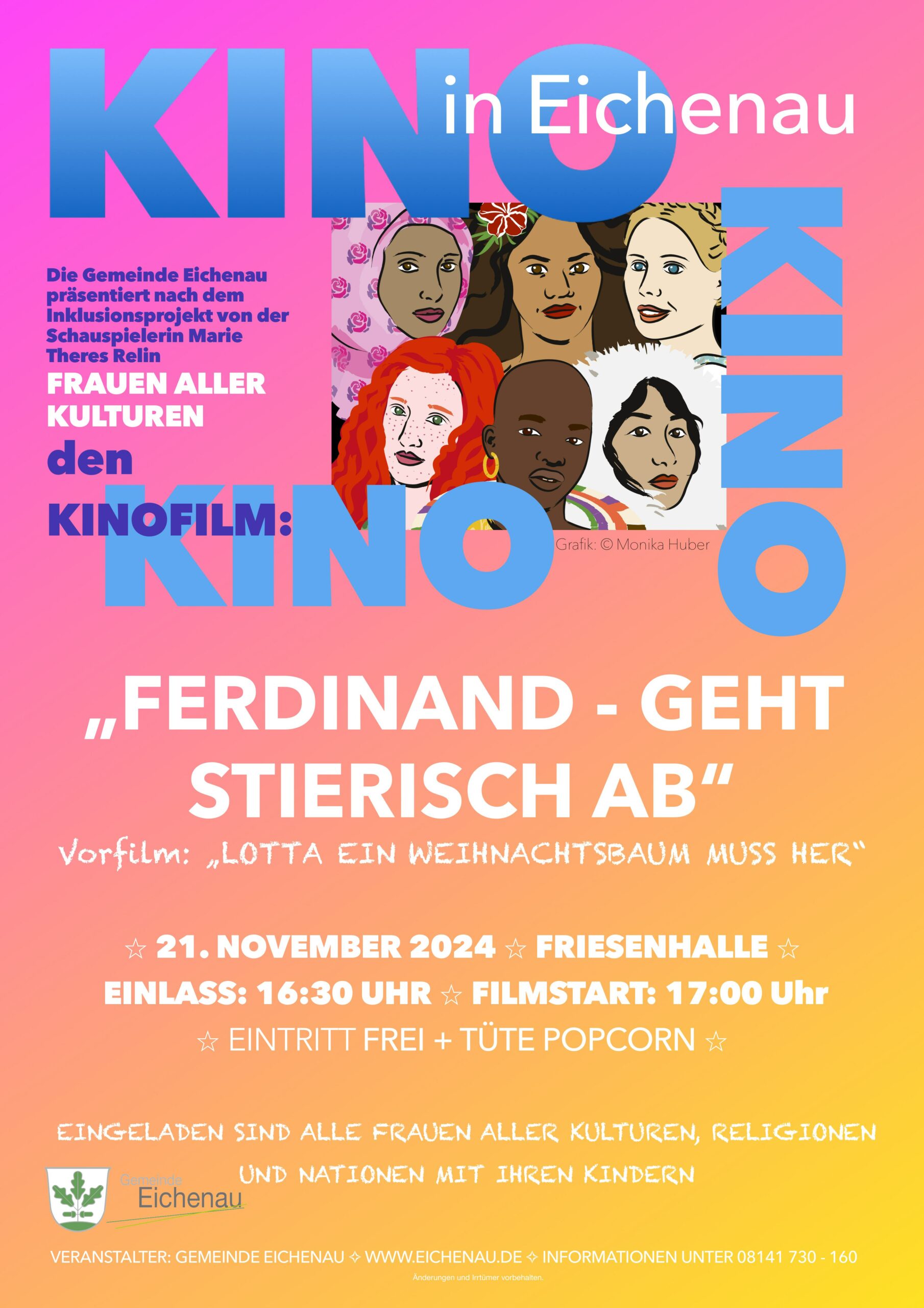 Mehr über den Artikel erfahren Kino Frauen aller Kulturen in EICHENAU – 21.Nov.2024 & Vorschau