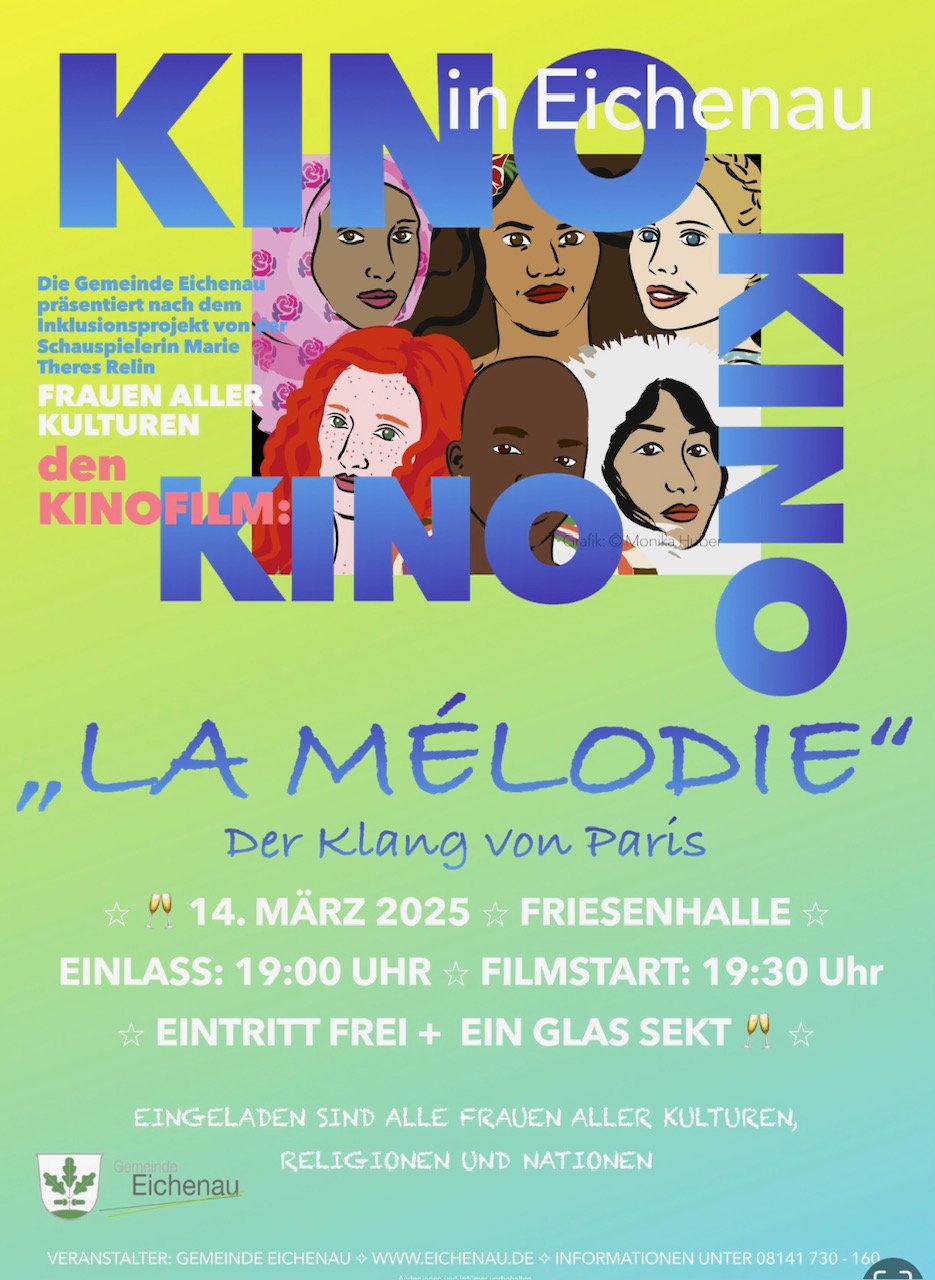 Mehr über den Artikel erfahren KINO FRAUEN ALLER KULTUREN IN EICHENAU – 14. März 2025 – LADYS NIGHT!