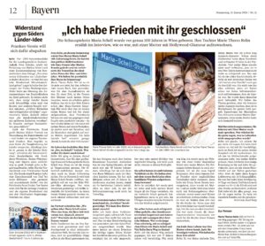 Mehr über den Artikel erfahren Augsburger Allgemeine – „Ich habe Frieden mit ihr geschlossen“