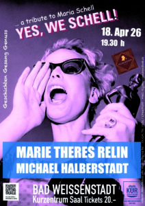 Mehr über den Artikel erfahren 18.04.2026 „Yes, we schell!“ um 19.30 Uhr (Duo) BAD WEISSENSTADT