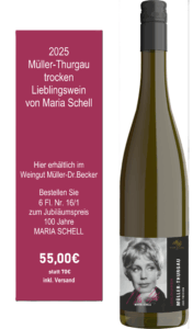Mehr über den Artikel erfahren Release zum Muttertag: Maria Schell Lieblingswein